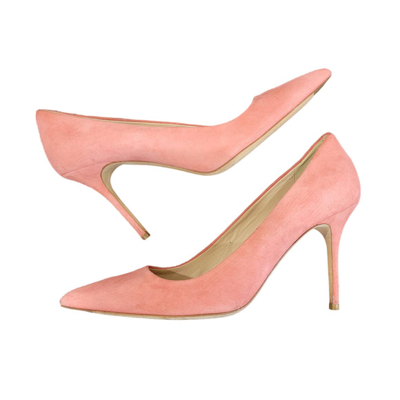 J. Crew Shoes - J. Crew Womens Elsie Suede Pointed Toe Heels Light Pink Size 9.5